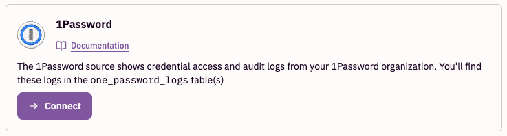 1Password source tile