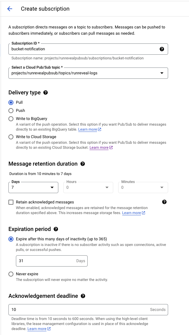 topic creation
