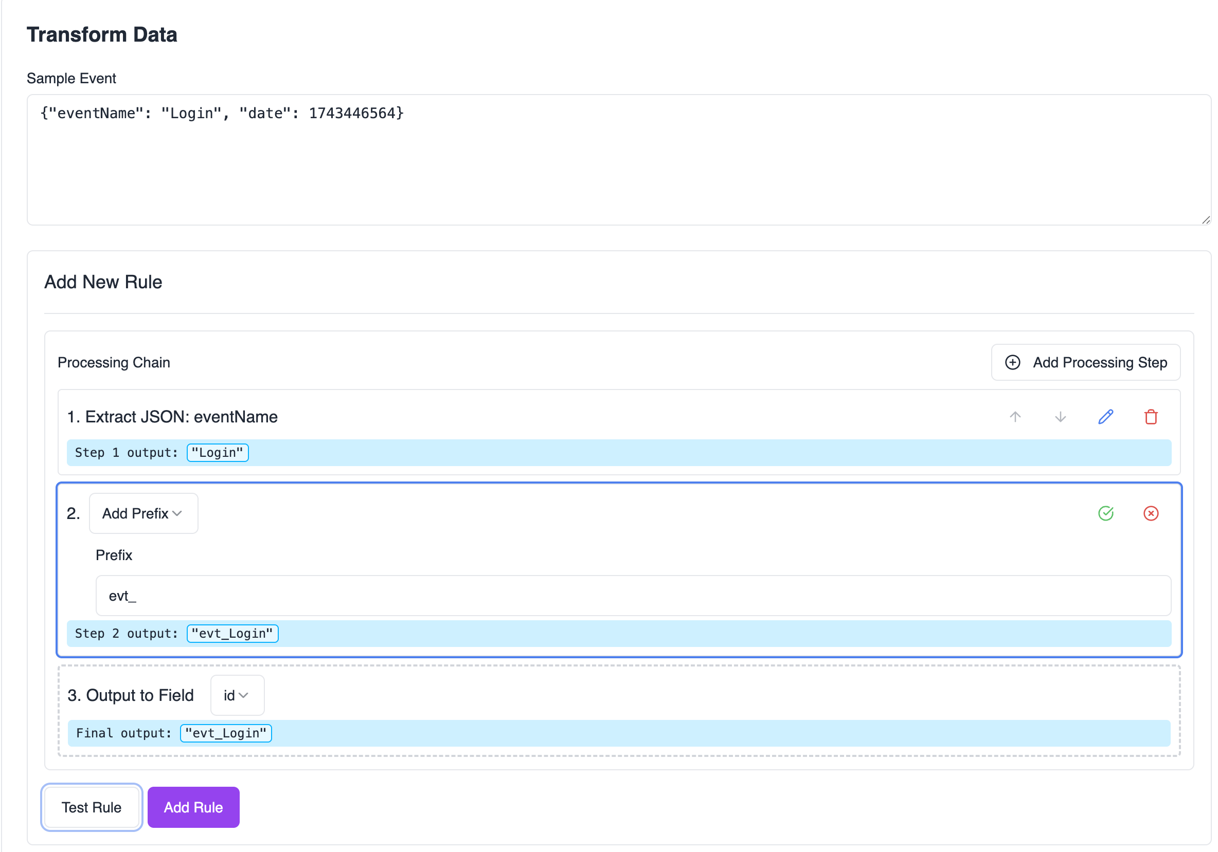 transform pipeline