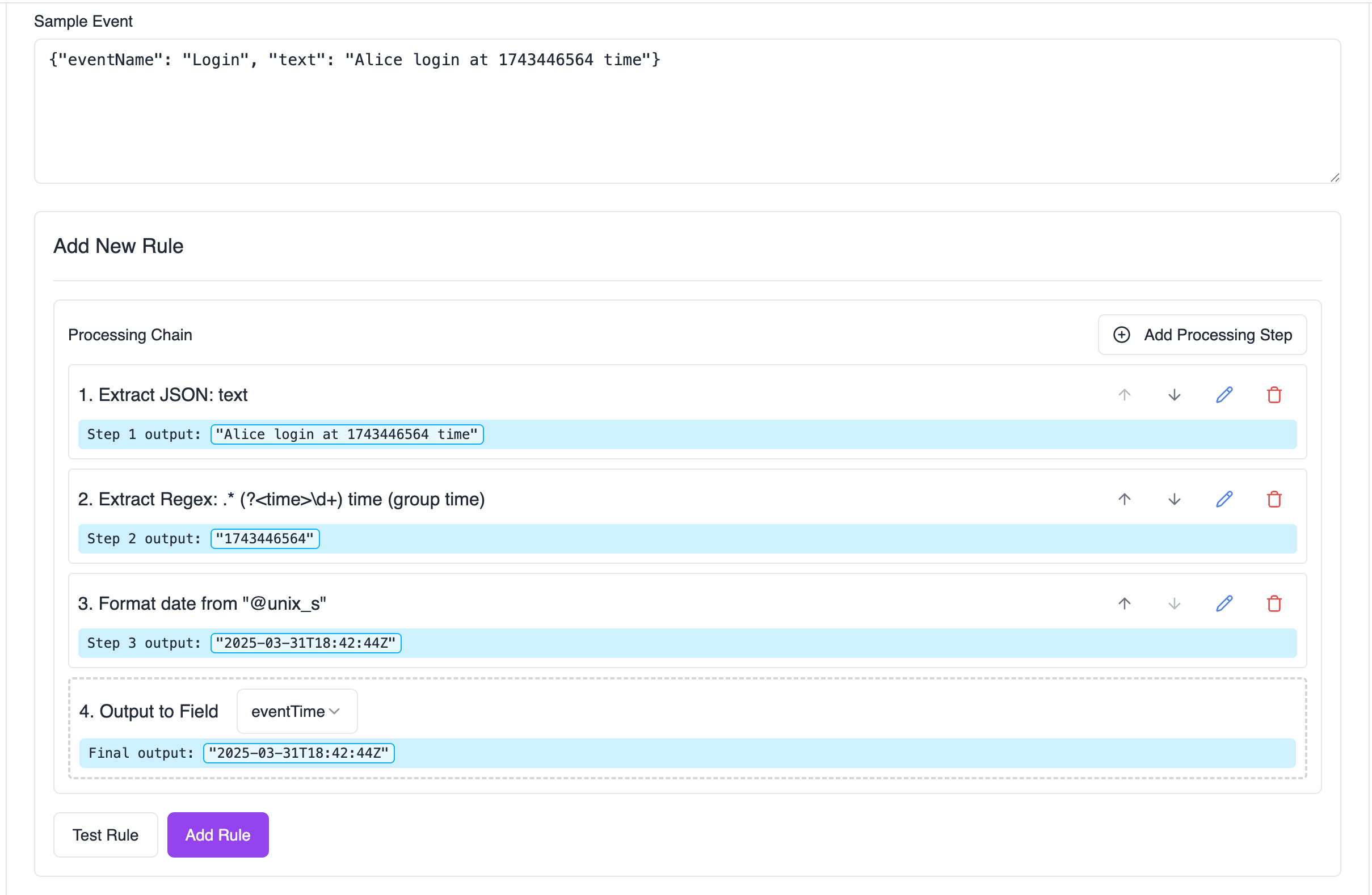 transform pipeline