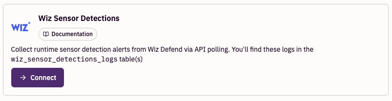 Wiz Sensor Detections source tile